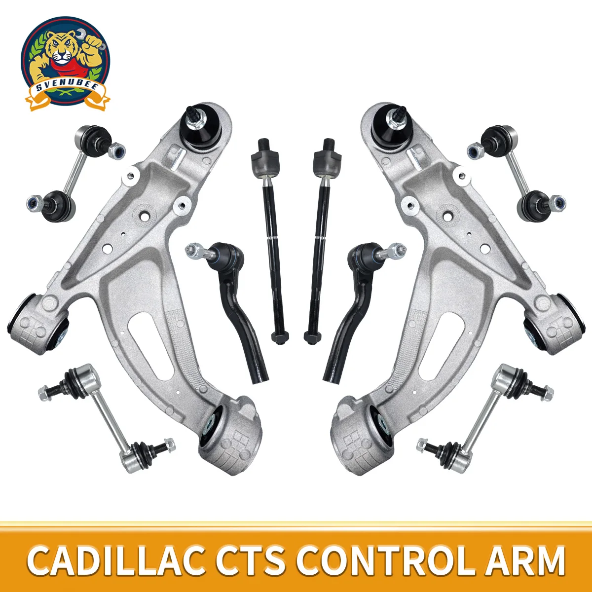 

Svenubee Front Lower Control Arms Ball Joint Sway Bar End Link 10pcs Kit for Cadillac CTS RWD 2003 2004 2005 2006 2007