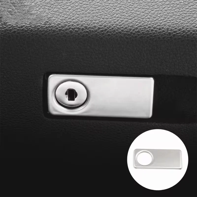 1PCS Styling Chrome Keyhole Cover Trim Key Hole Trims Sticker For Mercedes Benz C Class W204 E Class W212 GLK X204 GLS