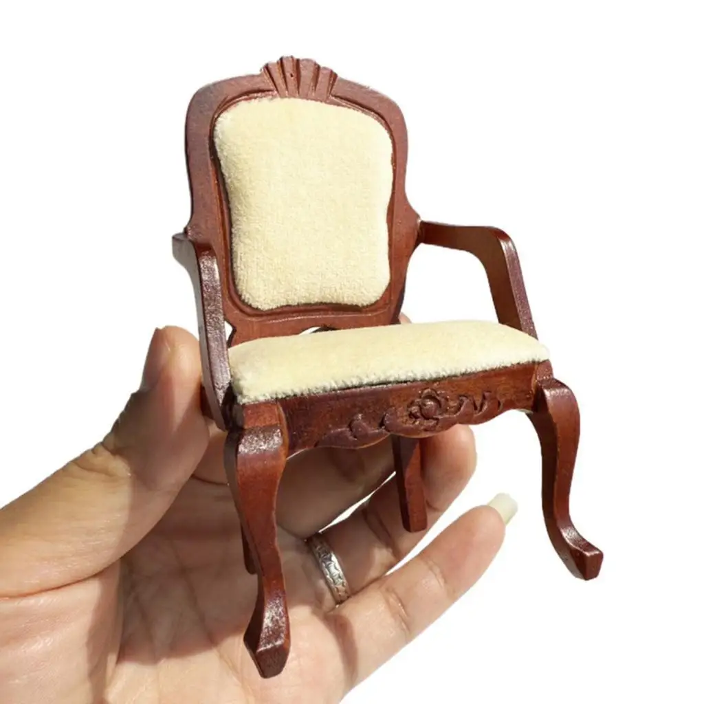 3x1/12 ตุ๊กตาโต๊ะท้ายเก้าอี้รุ่นตกแต่งห้องนั่งเล่นขนาดเล็กชุด