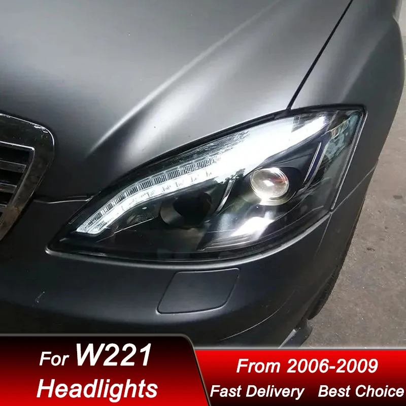

Car Headlights For Mercedes-Benz S class W221 S300 S350 S500 06-09 Led Auto Headlamp Assembly Projector Lens Accessories Kit