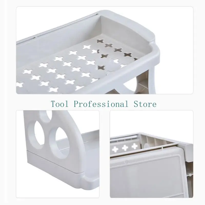 

57QF Spice Rack for Countertop 2-Tier Spice Standing Rack Shelf Storage Holder for Kitchen Cabinet Pantry