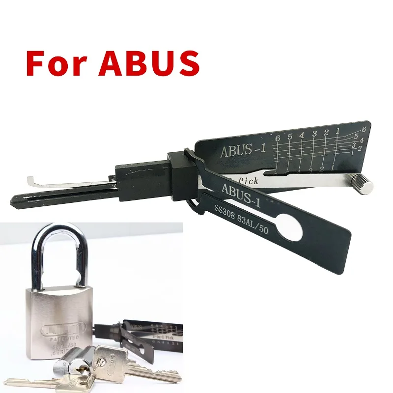 

For ABUS-1 Lishi 2in1 style Decoder Civil lock core For ABUS Locksmiths tool Door opening Tool