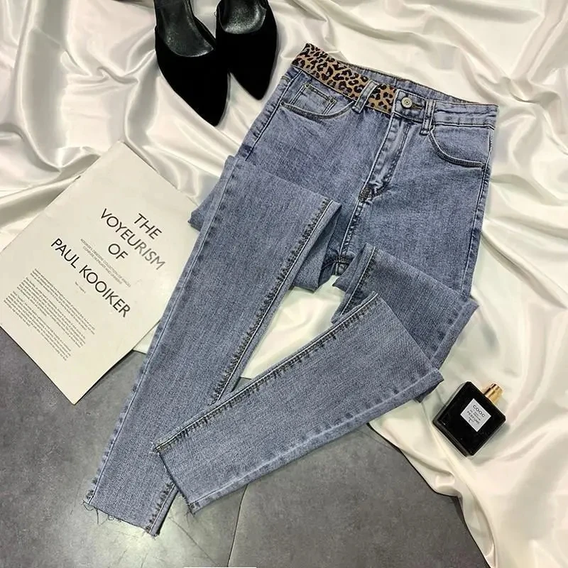 Warm Ankle-length Pencil Jeans Winter Velvet Lined Slim Pantalones Fashion Stretch Women Vaqueros Thicken High Waist Denim Pants