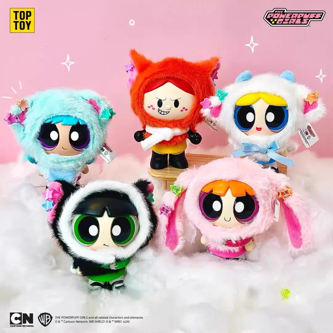 

The Powerpuff Girls Cloak Doll Serie Blind Box Change Clothe Plush Pendant Doll Cartoon Animation Periphery Ornament Decoration