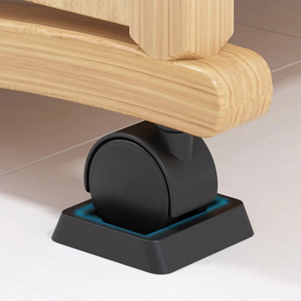 6Pcs Non Slip Chair Wheel Stopper Pads TPU Caster Cups Furniture Floor Protectors Anti Skid