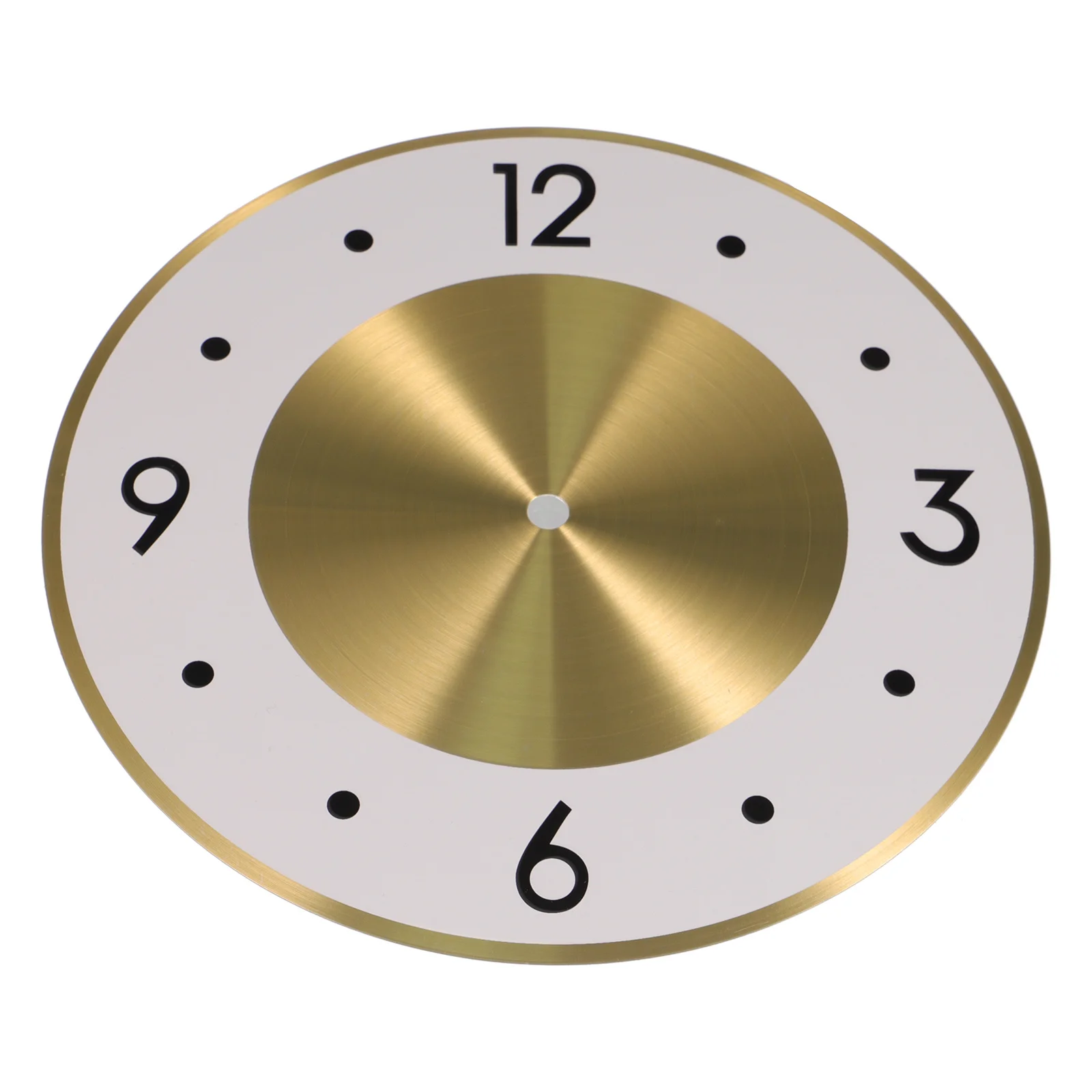 

Wall Clock Dial Replacement Plastic Round Numeral DIY Clock Part Accessory Durable Smooth Surface for Home Decoration