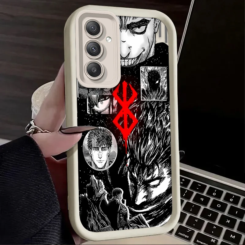 Berserk Guts Anime Phone Case for Samsung Galaxy A54 A05 A05S A34 A24 A14 A53 A33 A23 A13 A52 A52S A32 A22 A12 A71 A51 A31 A50