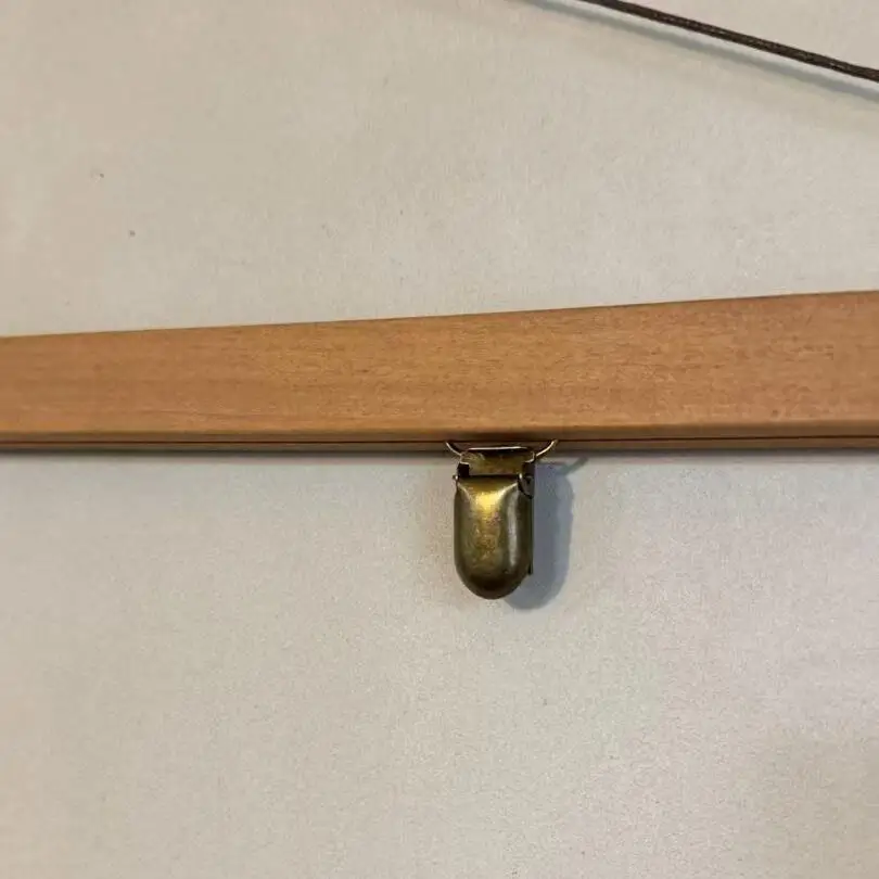 Real Wood Tapestry Hanger for Wall Decoration Tassel Curtain Rod for Homestay Long Rectangle Shape Machine Washable Pure Color