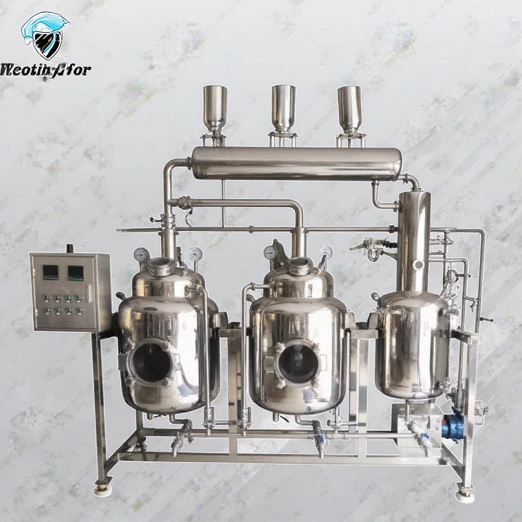 Macchina per estrazione e concentrazione da laboratorio con piccolo serbatoio di estrazione e concentrazione