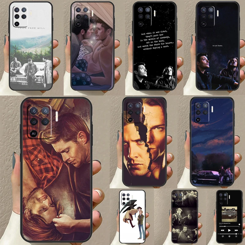 Supernatural Dean And Sam Case For OPPO A96 A76 A16 A94 A74 A54 A53 A57 S A15 A52 A72 A93 A5 A9 A31 A17 A77 A78 Coque