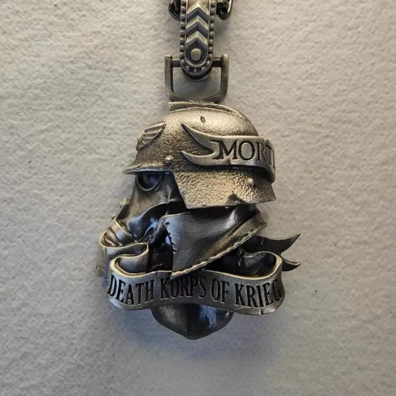 Astra Militarum Death Korps of Krieg Memento Mori Pendant Other-Copper Chain Fine Jewellery Bronze Link Chain Charms