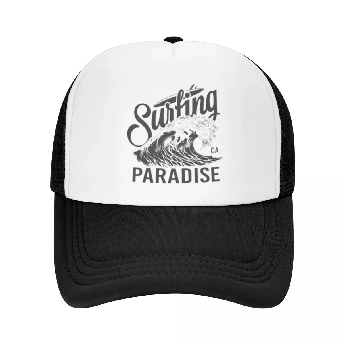 

California Surfing Paradise Beach Holiday Printing Mesh Baseball Cap Womens Beach Snapback Caps Spring Summer Dat hats