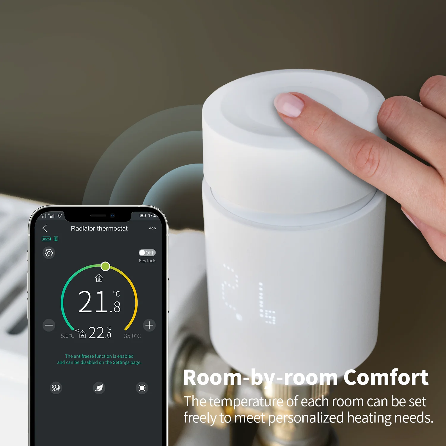 

Tuya Zigbee Thermostatic Head Radiator Valve Connected Thermostatic Valves Tuya Valve Temperature ControlleAlexa Google Home