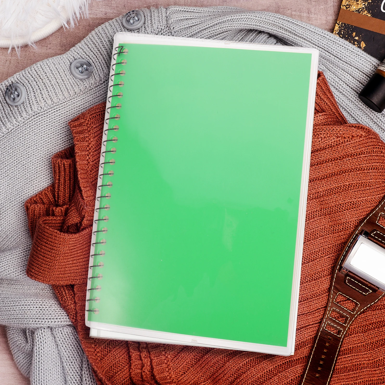 

2Pcs PVC Protective Cover Transparent Book Film Clear Scrapbook Protector for Notebooks A5 Book Protection Film