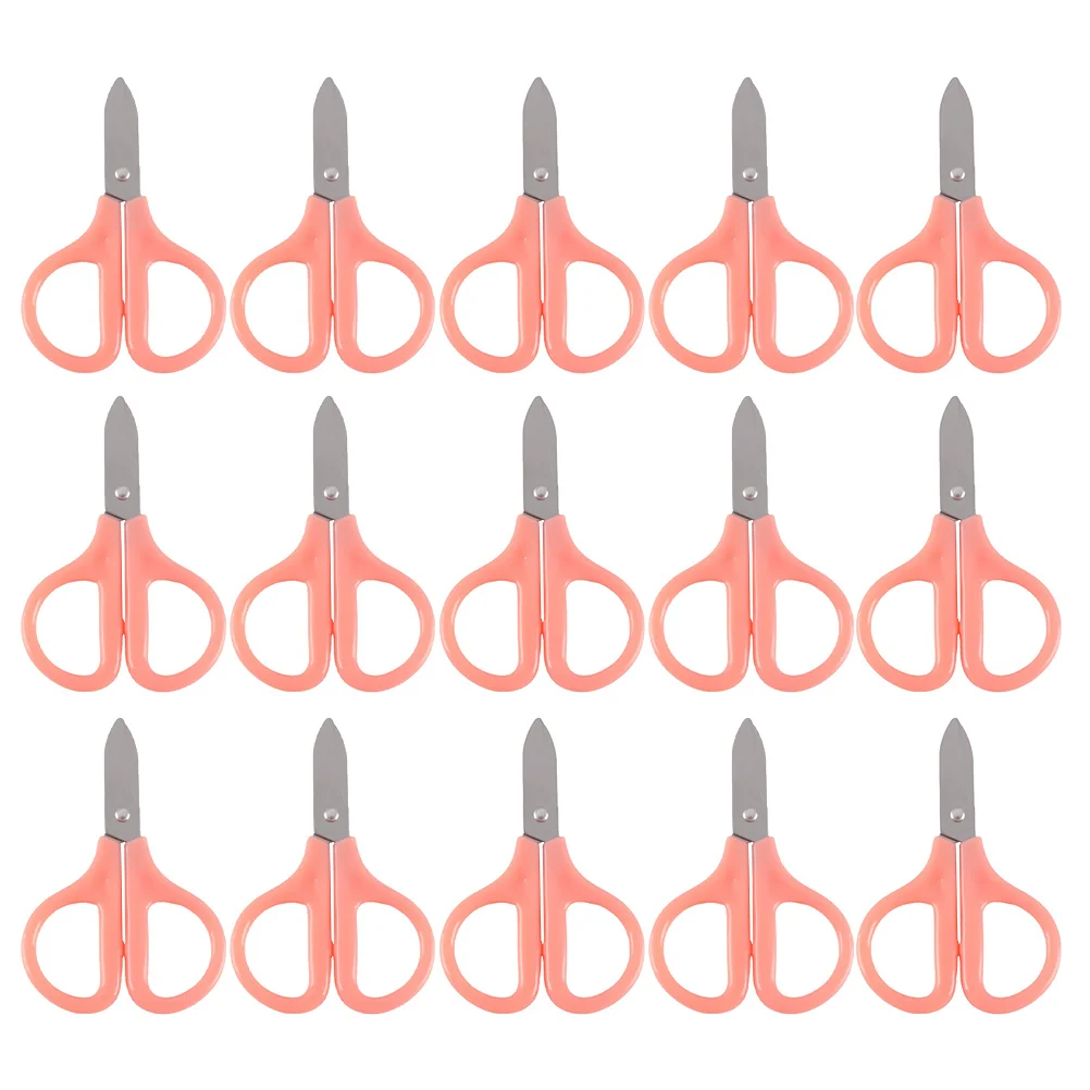 15 قطعة مقص أمان عالي الدقة بتصميم خفيف الوزن ومحمول لسجل القصاصات لبطاقات المعايدة بنفسك