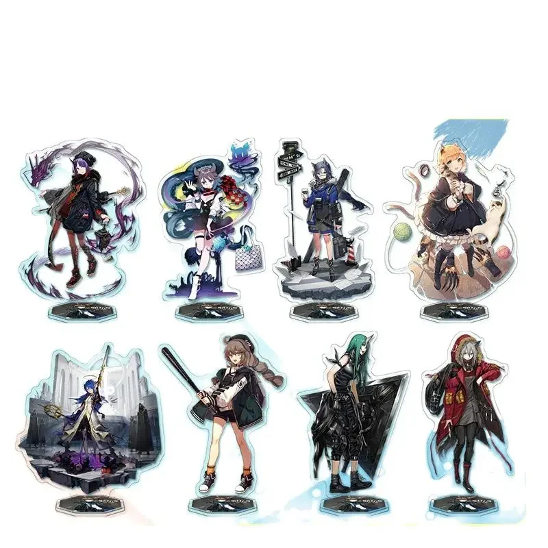 Anime Arknights Figure Deepcolor Durin Hibiscus Mousse Cuora Action Figure Desk Decoration Acrylic Stand Model Toy Birthday Gift