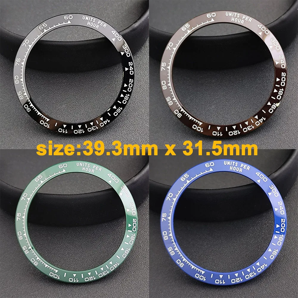 

ceramic bezel insert 39.3mmx31.5mm Fit for VK63 Case watch repair parts