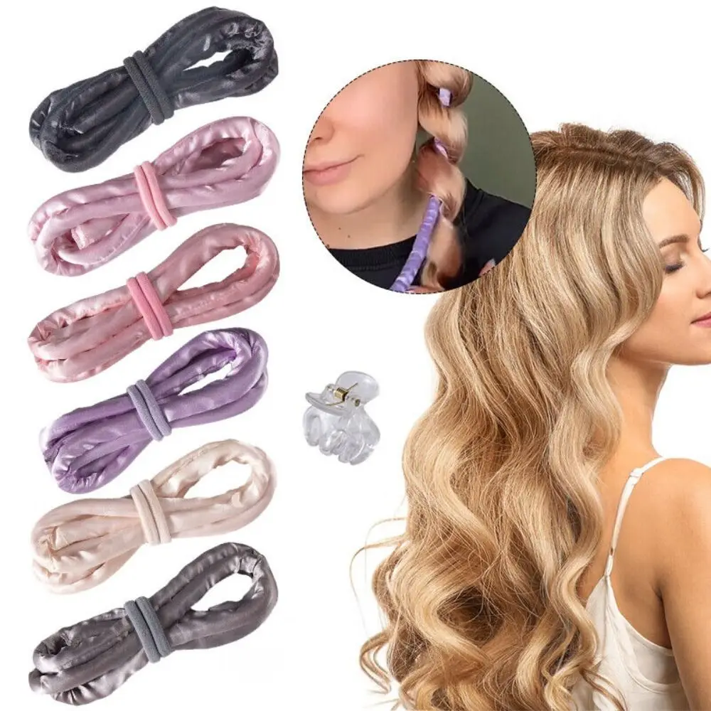 Soft Silk Hair Curlers New Heatless Hair Styling Tools Curls Ties Soft No Heat Lazy Hair Rollers