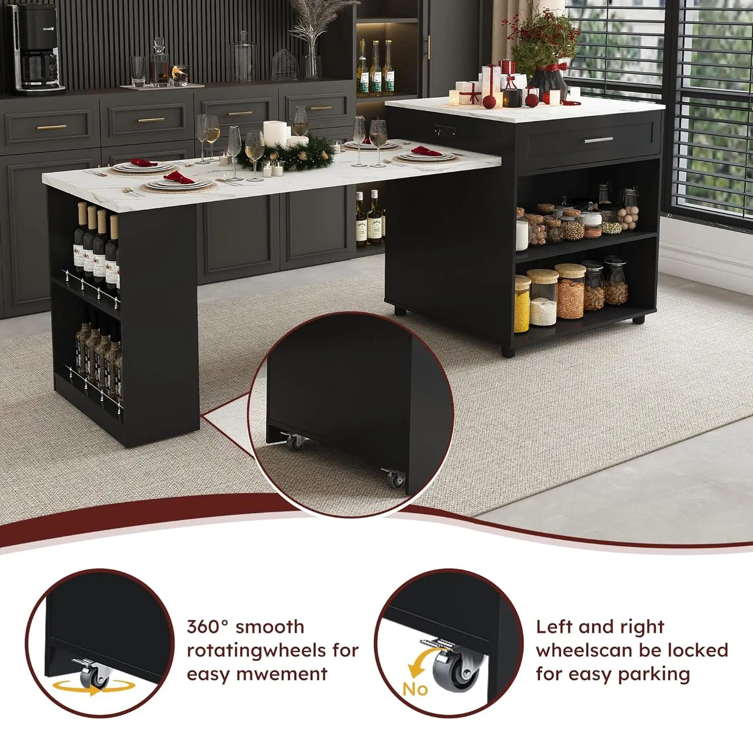 Thumbnail 4 - #6 Trending Kitchen Island Carts Right Now