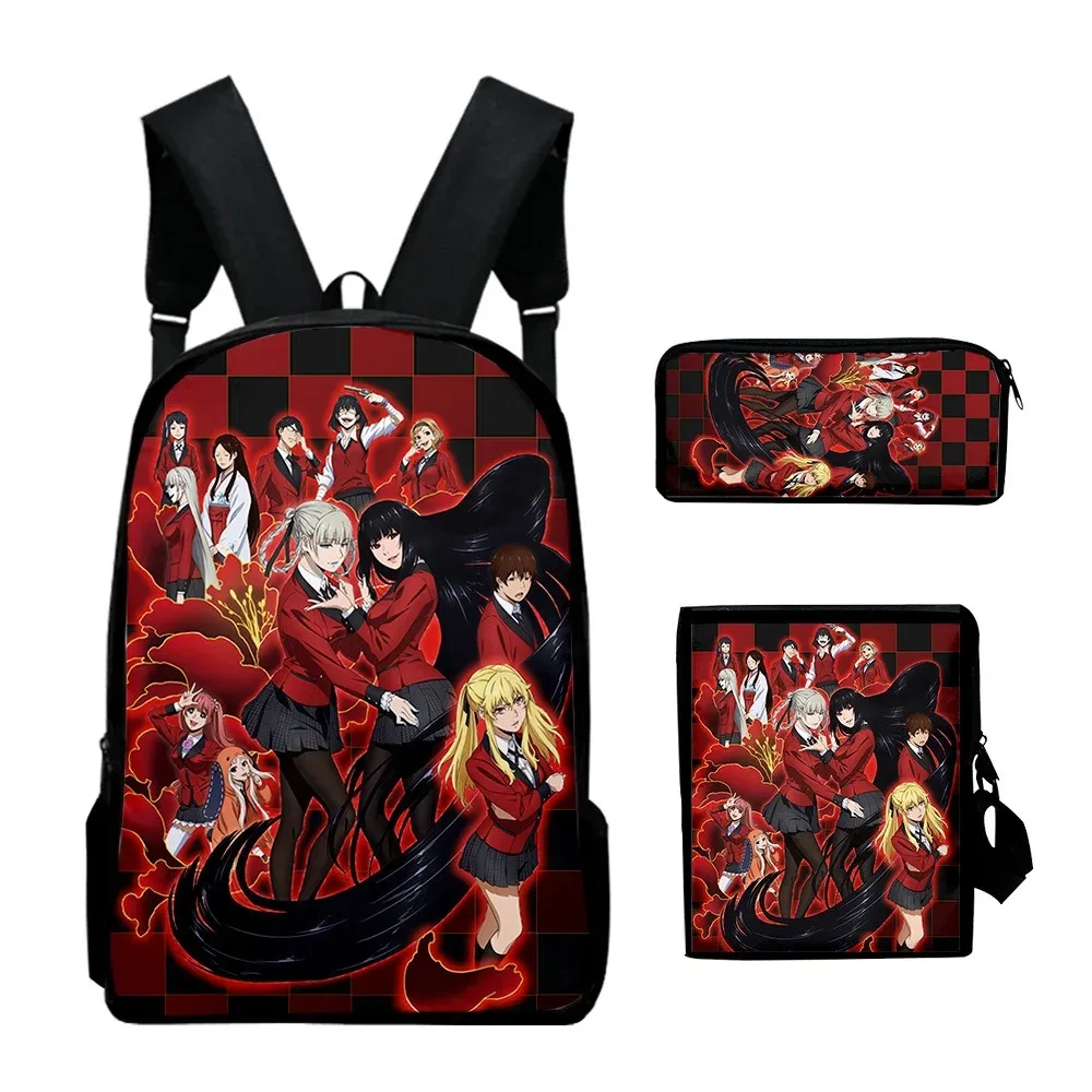 Ransel sekolah siswa motif 3D Harajuku, ransel Laptop, tas ransel, tas bahu miring, wadah pensil, hukum, populer, hukum,