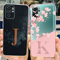 For Xiaomi Redmi Note 10 Case Redmi Note 10S New Letters Cover Soft SIlicone Phone Cases For Xiaomi Redmi Note 10 Pro Max Bumper