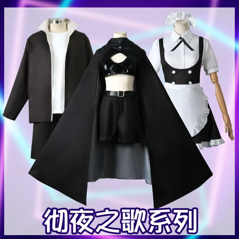 

Call of the Night Nanakusa Nazuna Women Cosplay Costume Trench Coat Cape Outfit Anime For Halloween Party Cons