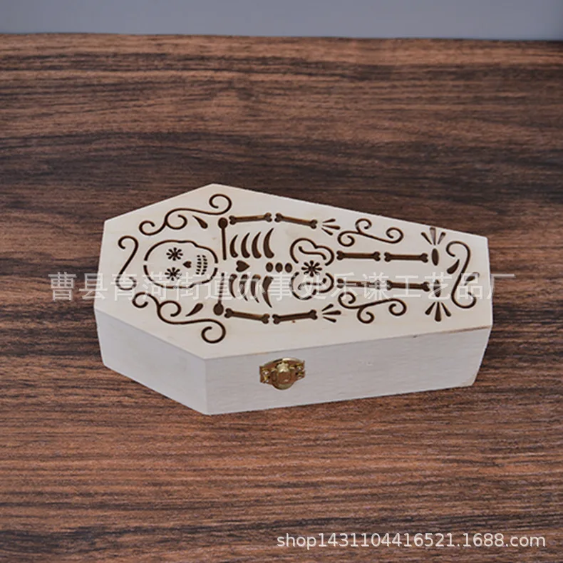 Pet commemorative box Pet urn wooden hand-carved bone wooden box Bird death cremation commemorative box