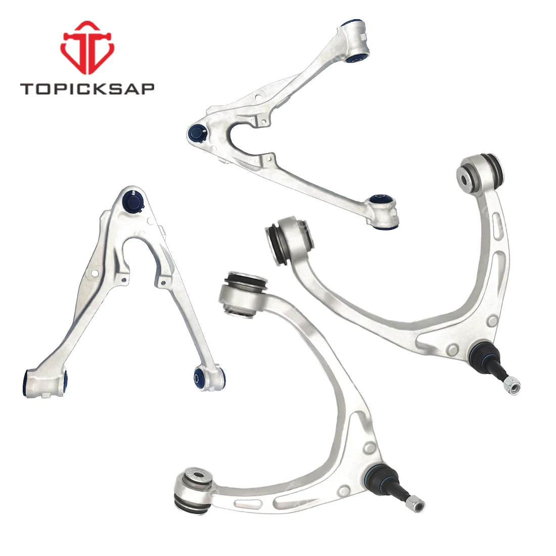 TOPICKSAP 4Pcs Front Upper Lower Control Arm Ball Joint Assembly Kit for Cadillac Escalade Chevrolet Silverado GMC 2014 -2016