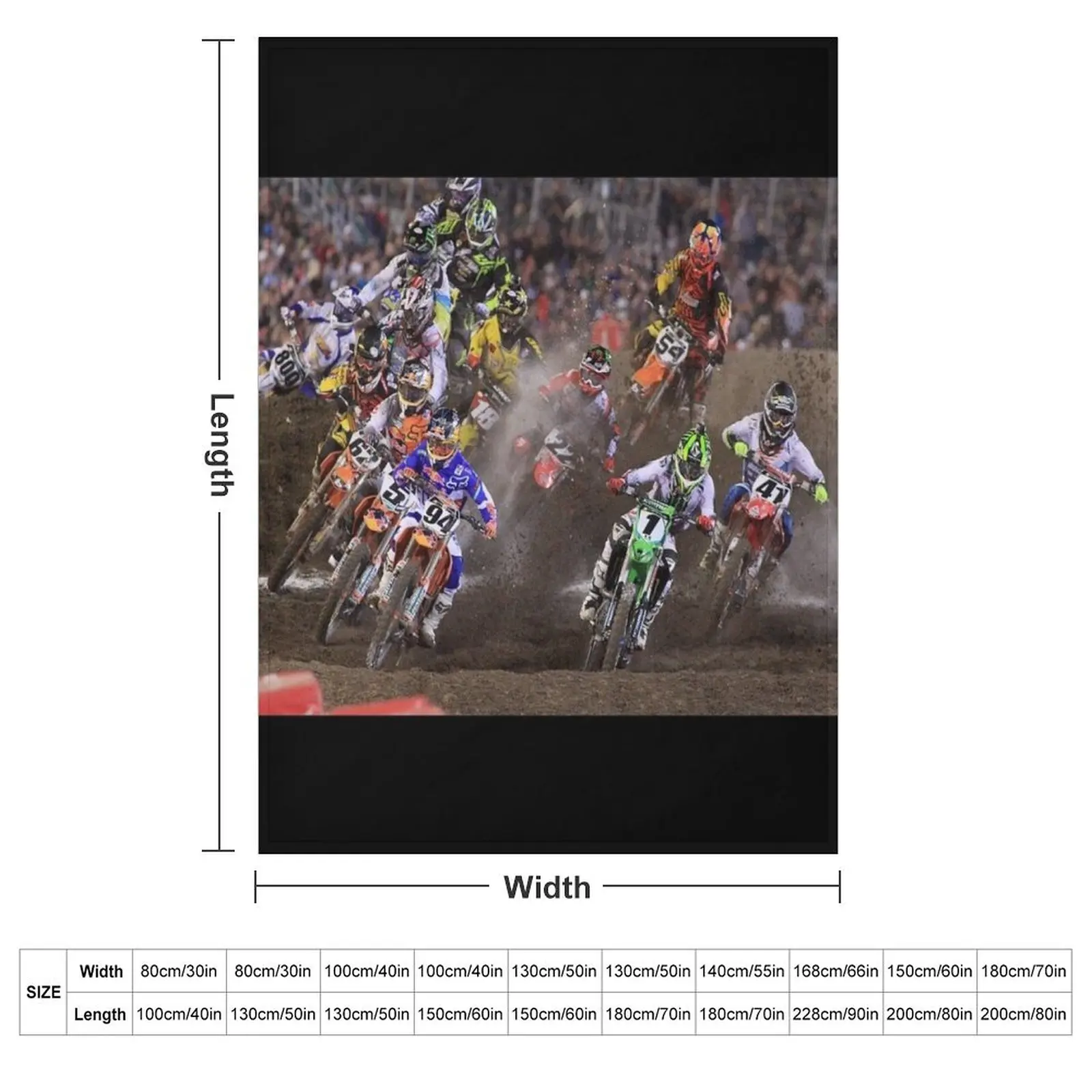 Daytona Supercross Throw Blanket Cute Plaid Plaid Decoratives Blankets