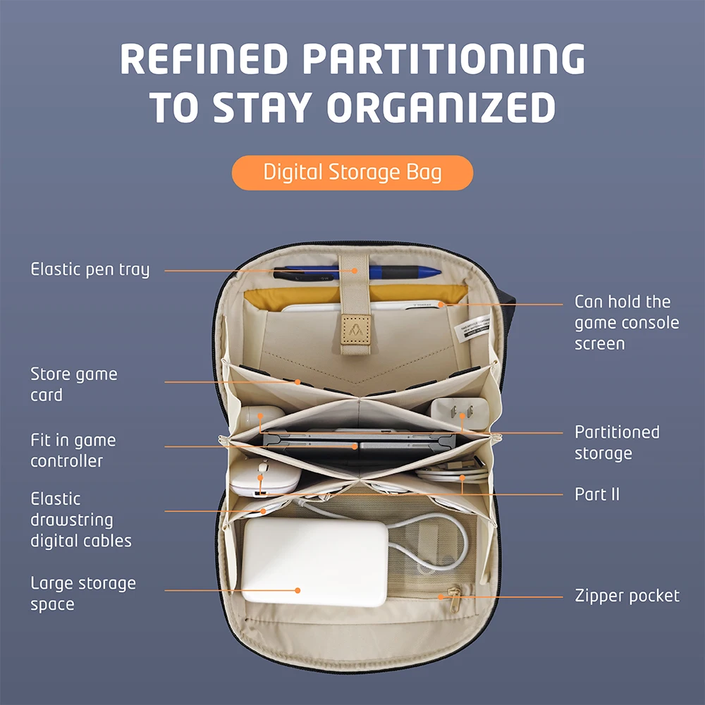 Travel Cable Organizer Cable Storage Bag Waterproof Digital Electronic Organizer Portable USB Data Line Charger Plug Storage Bag