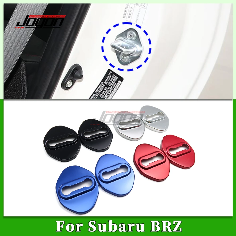 2Pcs Stainless Steel For Subaru BRZ 2022 2023 2024 Car Door Lock Cover Protection Cap Car Interior Door Lock Buckle Accessories