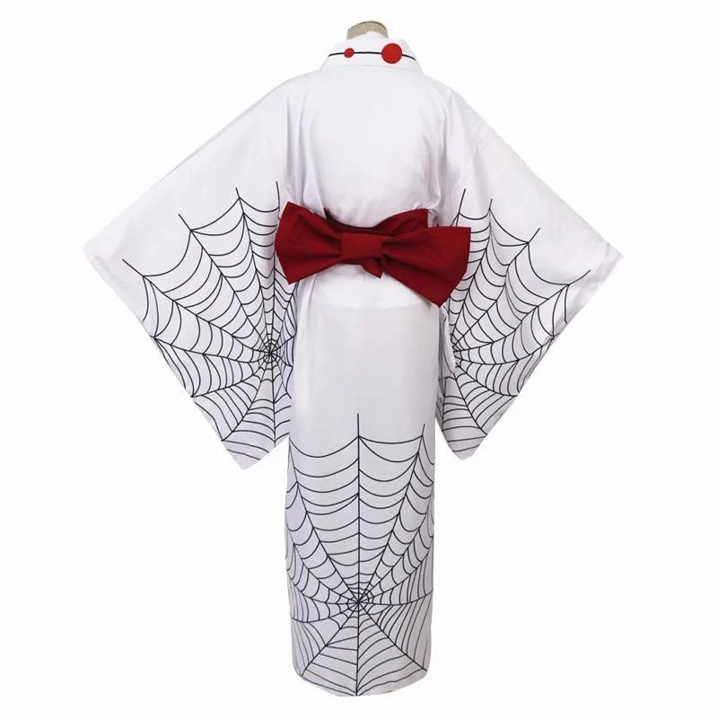 Kimono Yukata Jepang Baju Laba-laba Wanita dengan Pakaian Fotografi Obi Haori Pakaian Pameran Komik Kostum Cosplay Pertunjukan Panggung