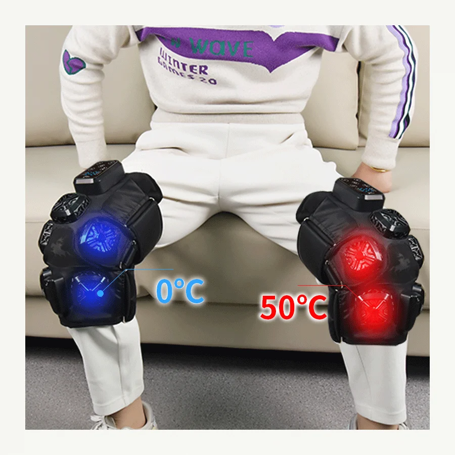 

Portable Knee Massagers for Sports Recovery 5 Modes Hot & Cold Therapy Muscle Relaxation and Pain Relief with Ice Heat Therapy