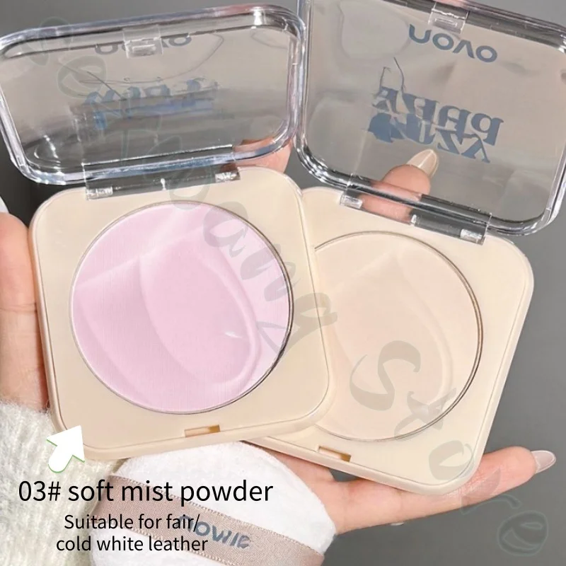 NOVO set di polveri per il trucco e il controllo dell'olio per un lungo tempo, non facile da rimuovere il trucco in polvere per pori invisibili è leggero e sottile 8,5 g