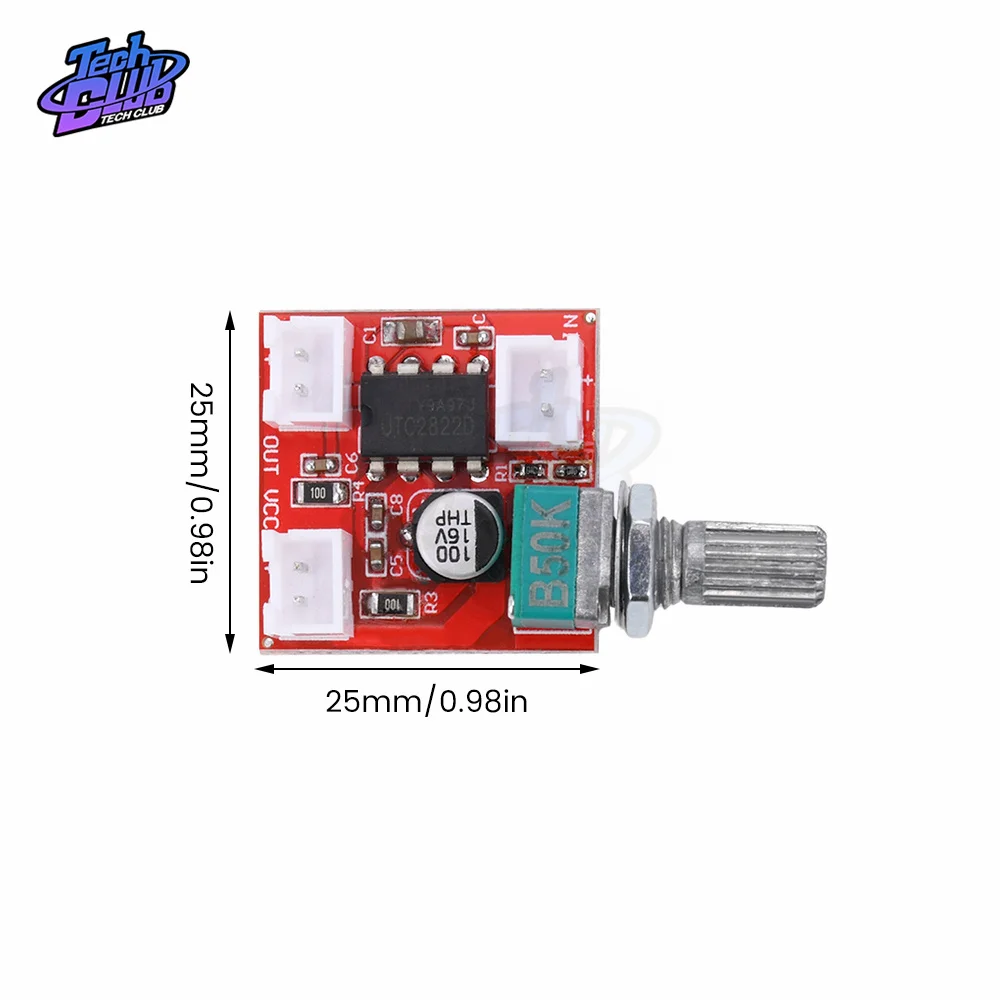 Headphone Amplifier Board Max4410 Miniature Headphone Mini Ear Amplifier for Electronic Compoent Kit