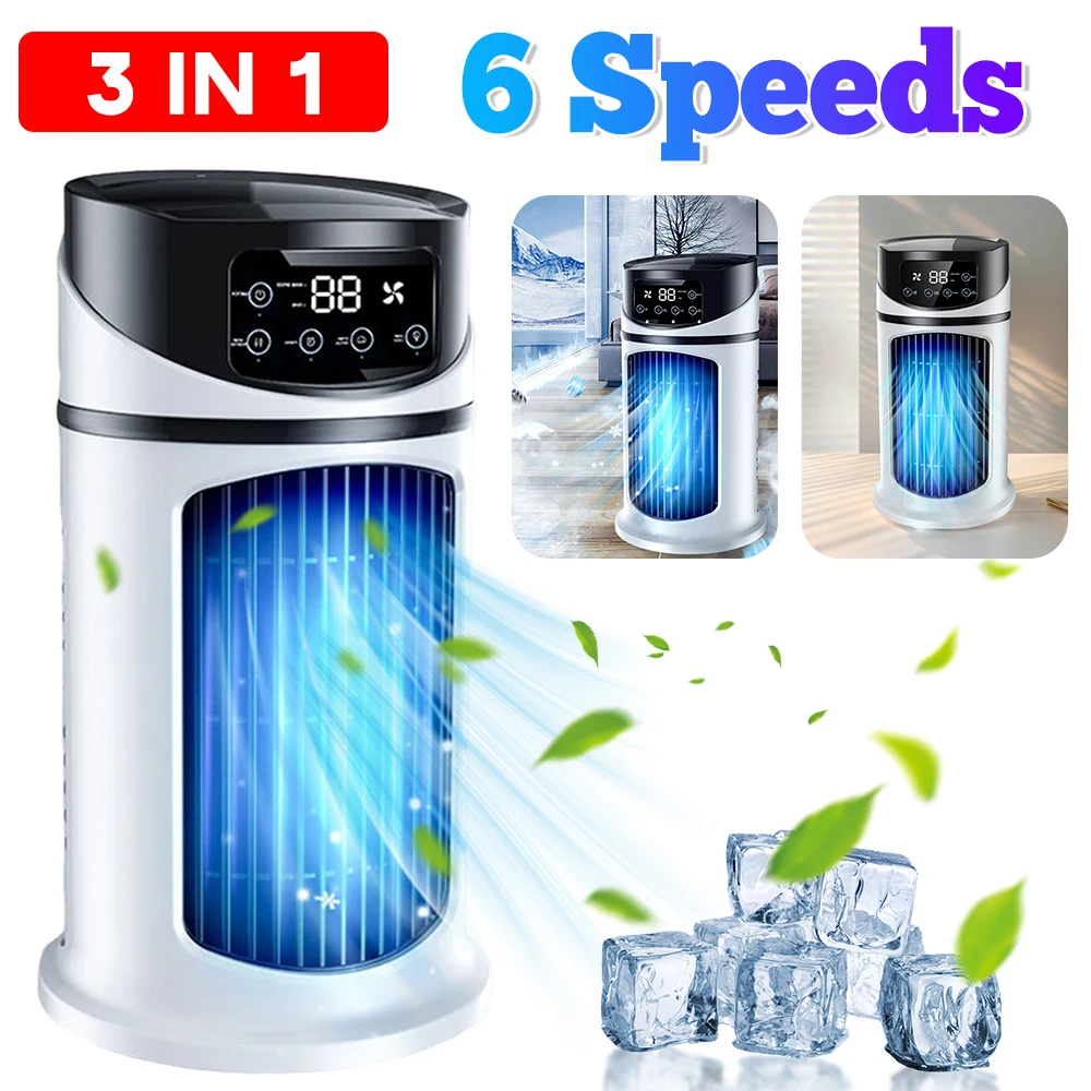 Air Cooler Mobile Air Cooler Portable Air Conditioner Mobile Multifunction Air Cooler Fan Water Cooling Fan for Office Home
