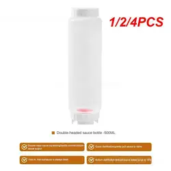 1/2/4PCS Double-headed Squeeze Bottle Effective Leak-proof Feature Innovative Inverted Bottle Efficient Sauce Dispensing