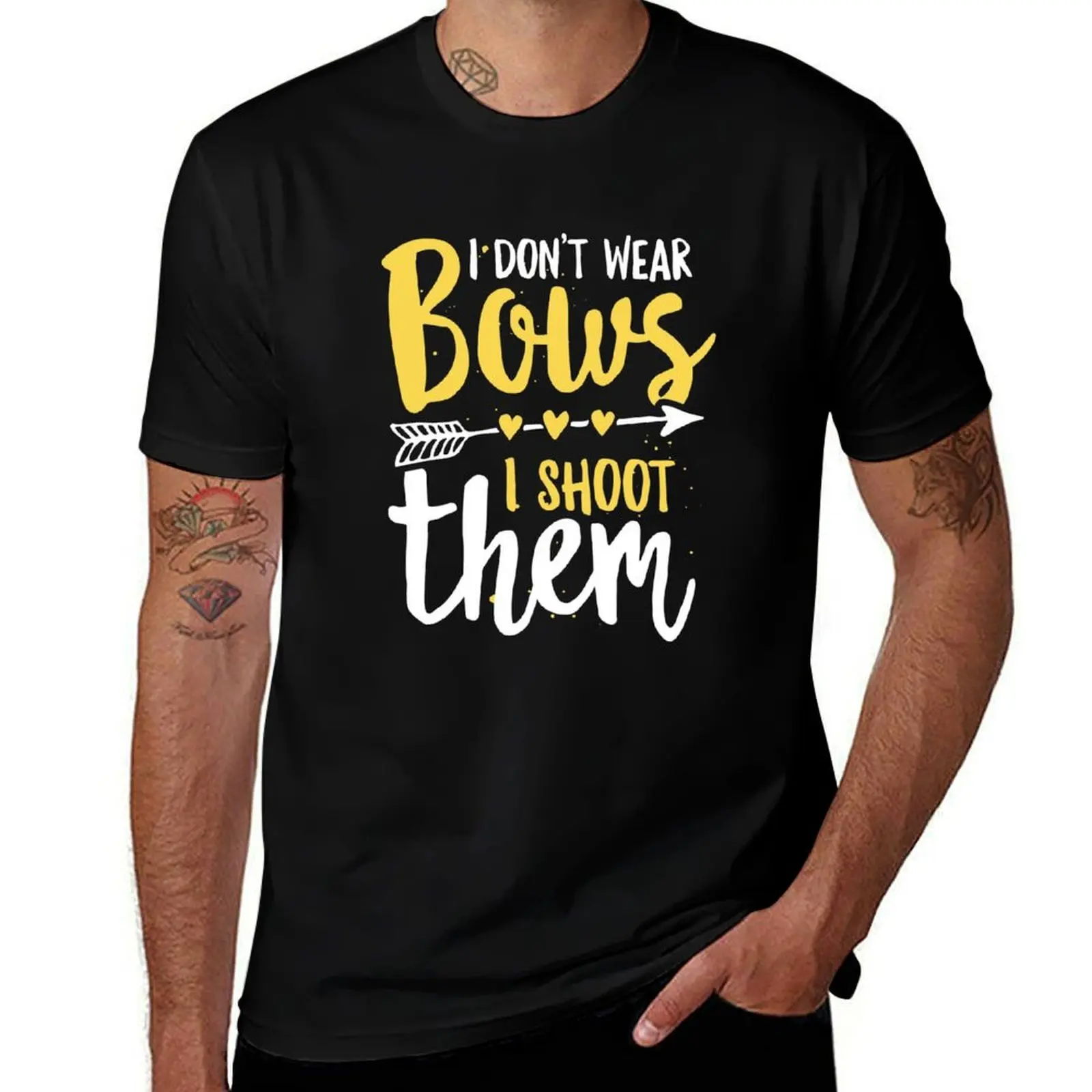 I Don't Wear Bows I Shoot Them Funny Archery Girl Gift T-Shirt Standard Fit Solid Tee Shirt T-Shirt