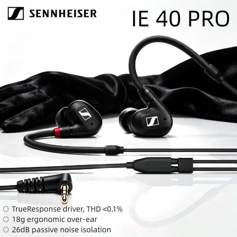 

Оригинальные Hi-Fi наушники Sennheiser IE40Pro, высококачественные динамические наушники-вкладыши для бега и занятий спортом, высококачественные наушники