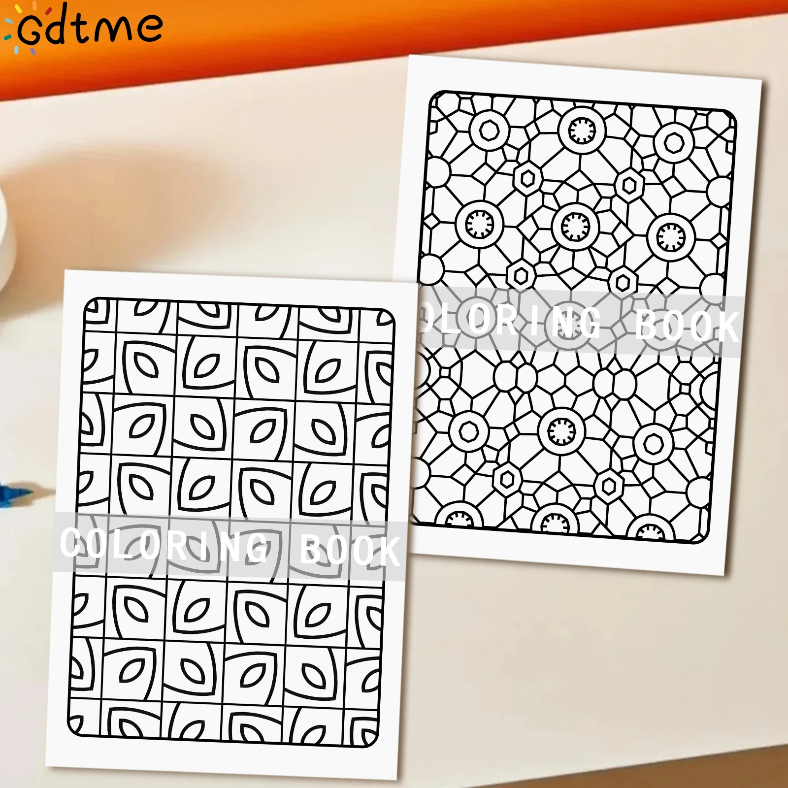 كتاب تلوين بأنماط سلمية لتخفيف التوتر - علاج فني مضاد للقلق مع صفحات الرسم الإبداعية #4