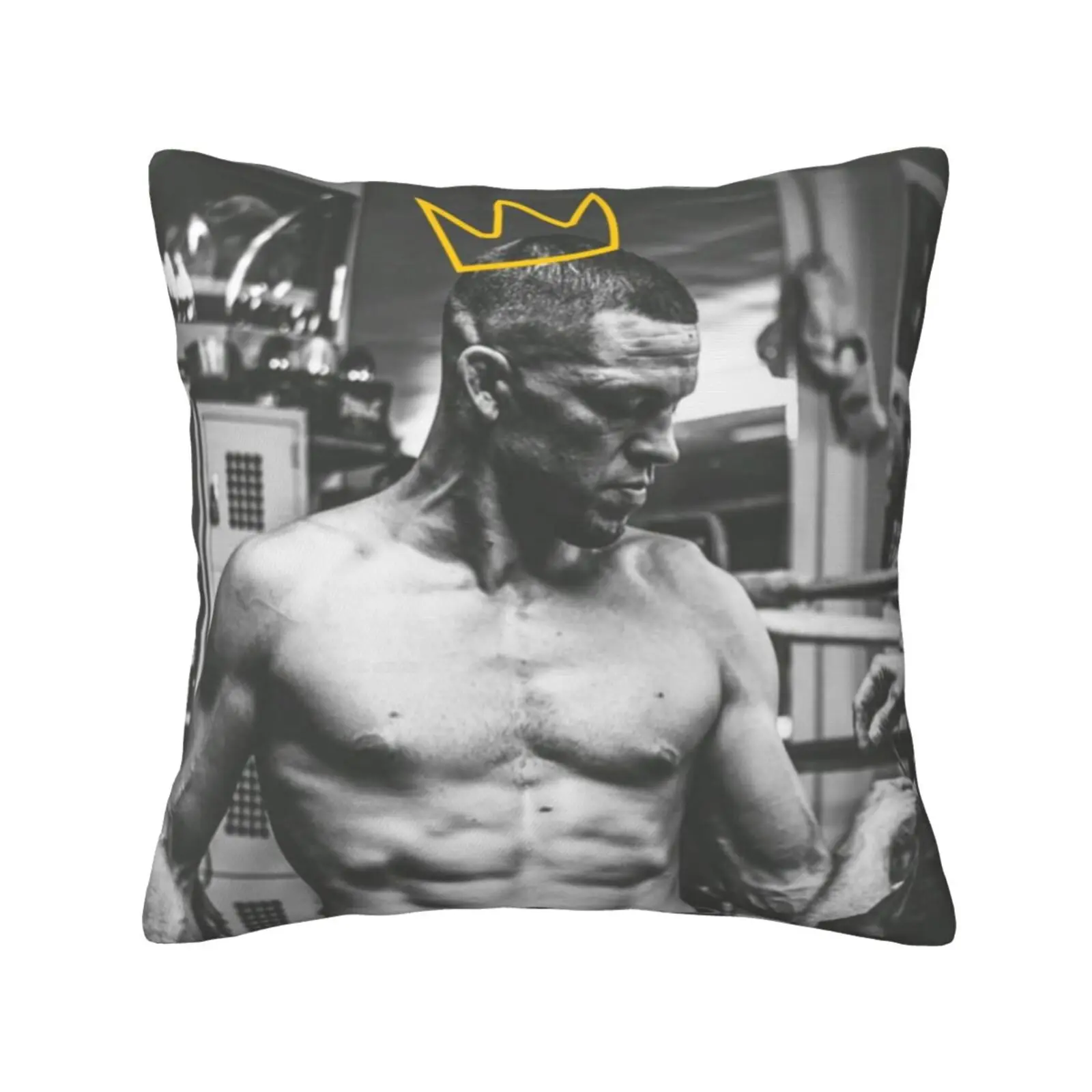 Nate Ii Funny Cute Decor Square Pillowcase Boxing Fighter Nate Diaz Nathan Diaz Diaz Bros Nick Diaz Stockton Slap Digital Art