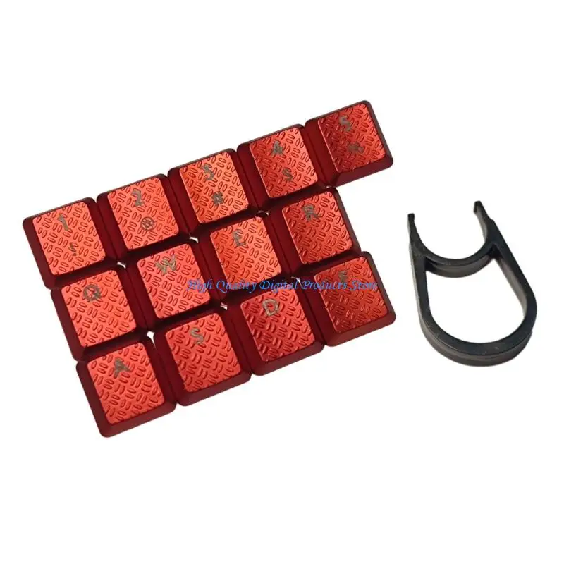 U2JE Carbon Fiber Low Profile Keycaps Thin Blank Keycaps for G915/G813/G815/G913 TKL Low Profile Switches