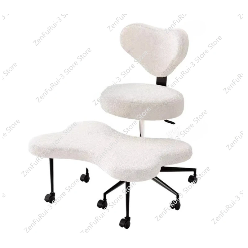 Cross Leg Chair - Meditation Chair with Wheels, ADHD Chair, Height Adjustable Seat, Adjustable Footstool
