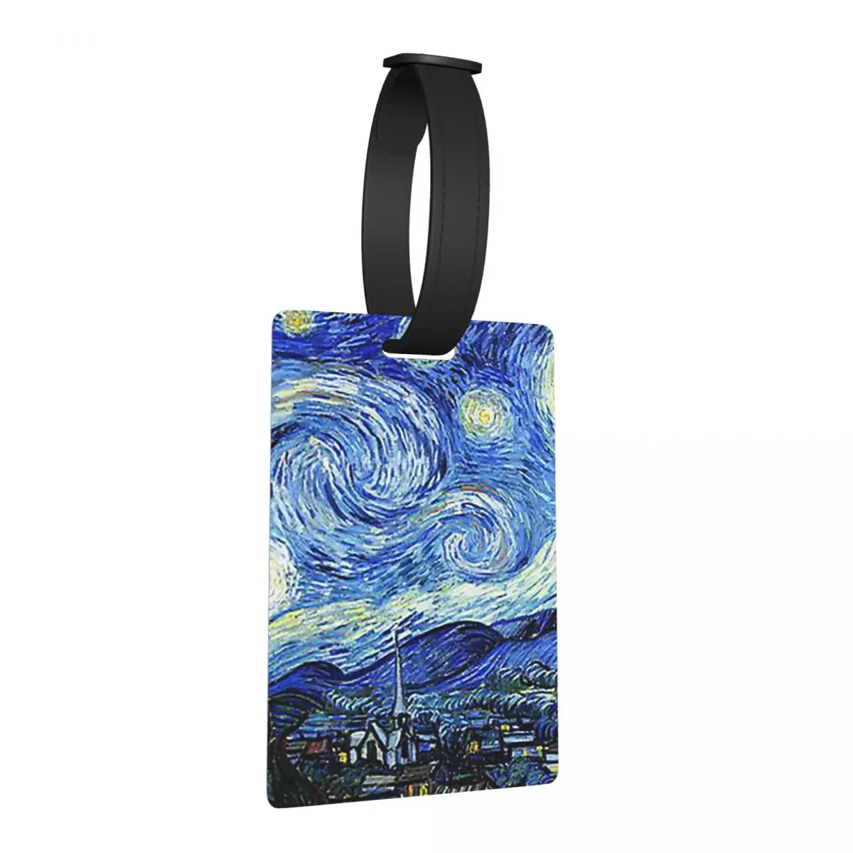 

Винсент Ван Гог Звездная ночь, багажные бирки, аксессуары для чемодана, милый багаж, посадочная бирка, держатель для этикетки, идентификационное имя, адрес