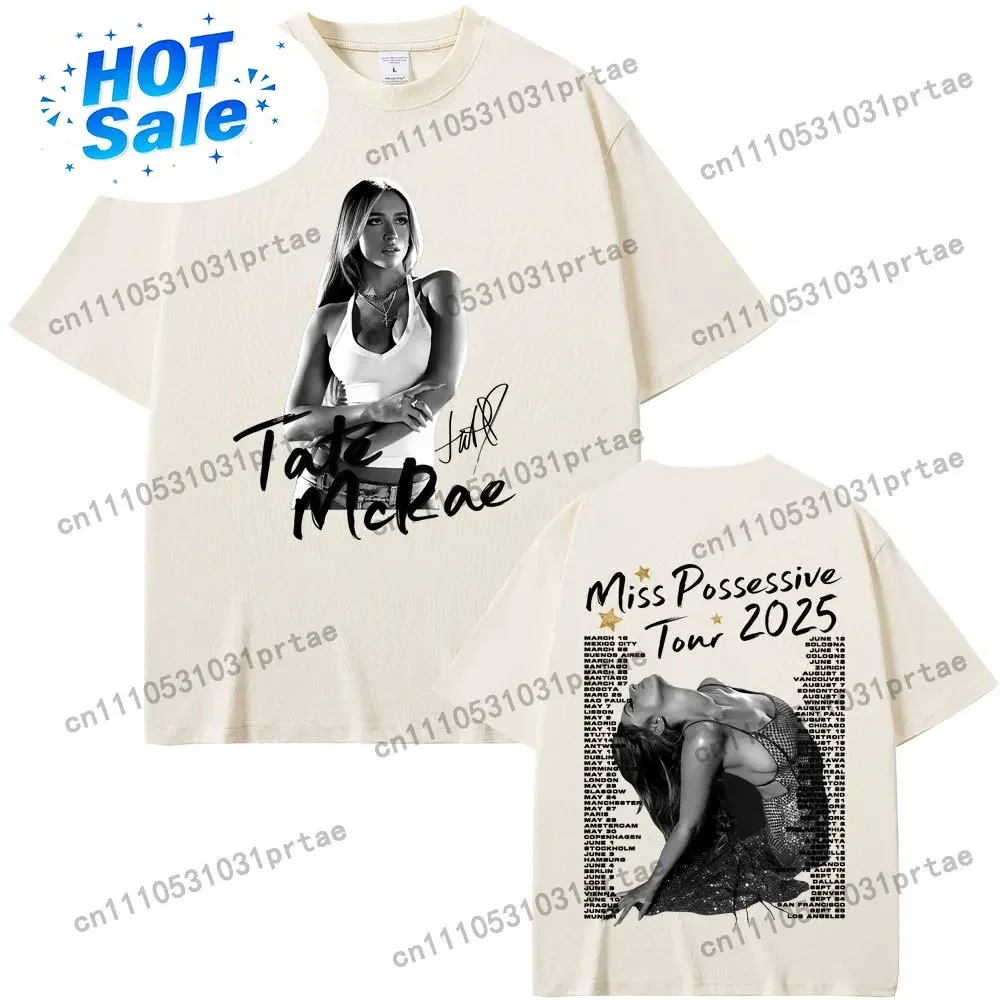 Singer Tate McRae Miss Possessive So Close To What Tour T-shirt Men Women Clothing Fashion Pop Music T Shirts Lover Gift Black