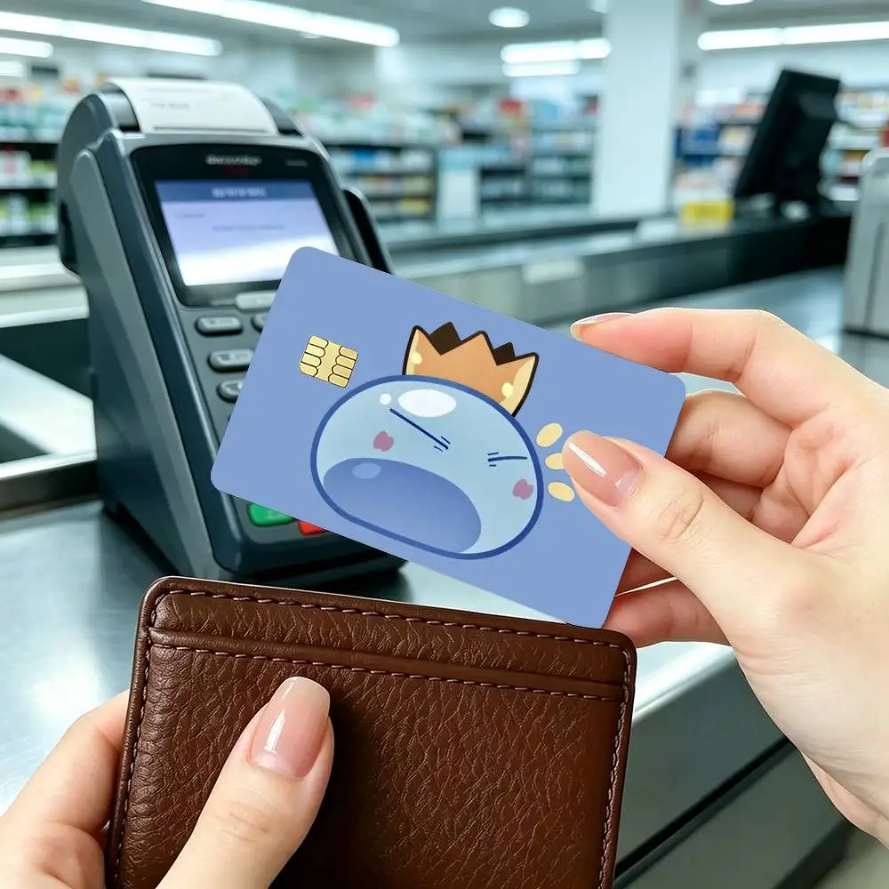That Time I Got Reincarnated As A Slime Credit Card HD Stickers Game Card Decal Small Chip Waterproof Sticker Gift