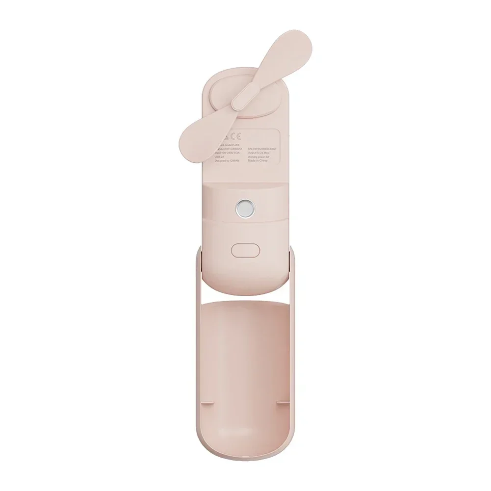 For Beach Outings Hydration Humidifier Outdoor Fan Hot Weather Relief Compact Lightweight Design Foldable Structure