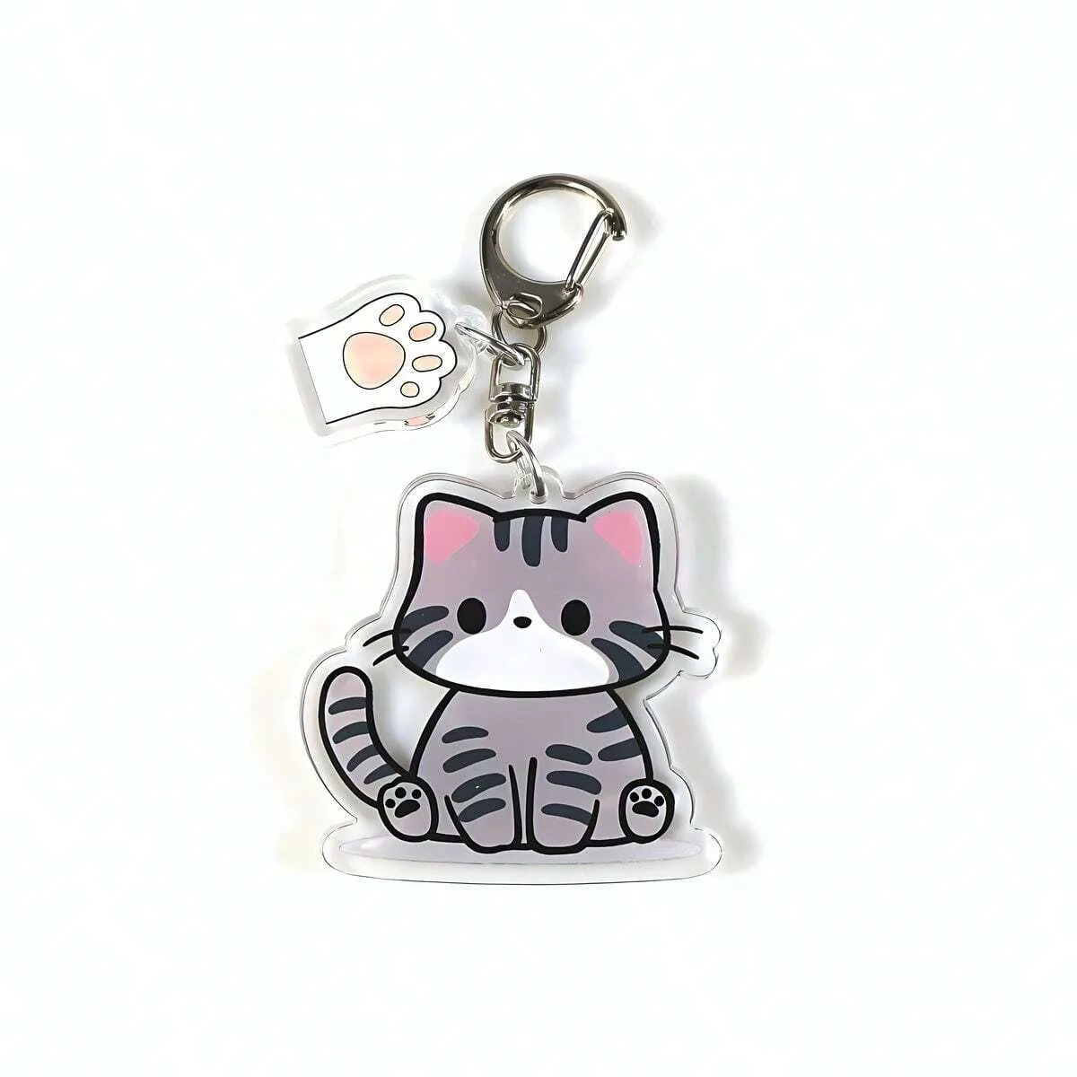 1 Stück Liebhaber-Katzen-Hunde-Acryl-Schlüsselanhänger, Taschenanhänger, Rucksackanhänger, klassischer Schlüsselring, Schmuck, Geschenke für Fans und Freunde