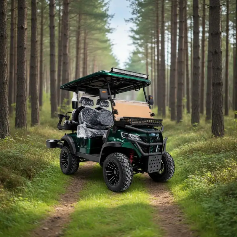 Reliable 4 Seater Electric Golf Cart 48V 60V System Efficient Energy Saving Motor For Park Resort Campground Mobility EV
