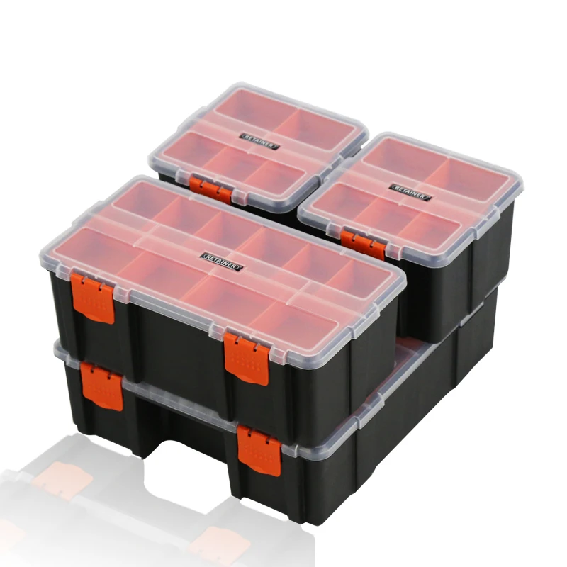 Parts Storage Box Double-Layer Building Block Classification And Organization Box Electronic Component Box Toolbox